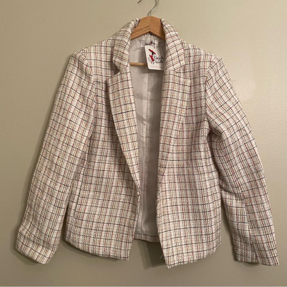 Perfectly Priscilla Crop open  front Jacket Size S